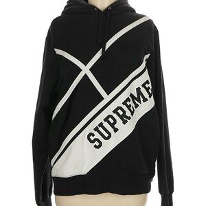 Supreme Black and White Graphic Hoodie